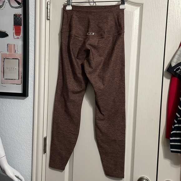💙💖 Lorna Jane Thermo Tech High Fold Full Length Leggings in Chocolate Marl - Picture 5 of 6